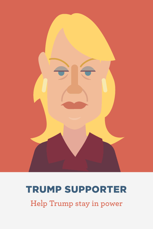 Playing Card Trump Supporter